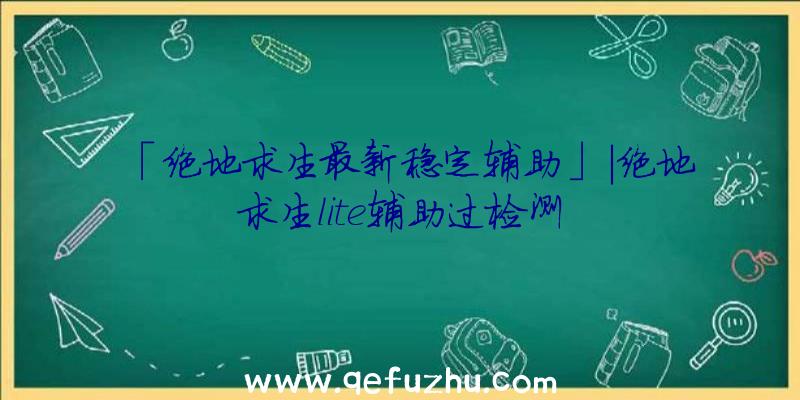 「绝地求生最新稳定辅助」|绝地求生lite辅助过检测